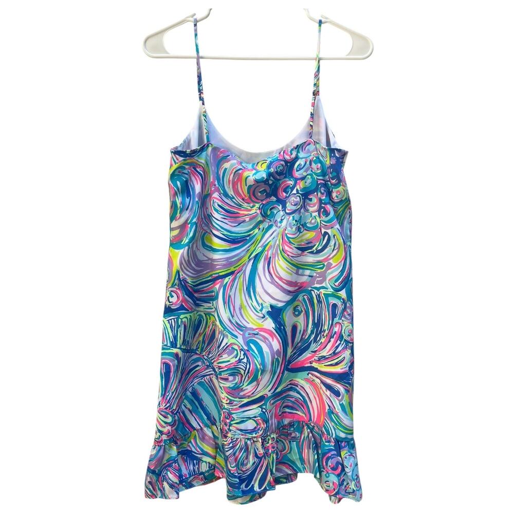 NEW Lilly Pulitzer Zanna Silk Dress Multi Gillty Pleasure Adjust Straps Women XS - Picture 8 of 9